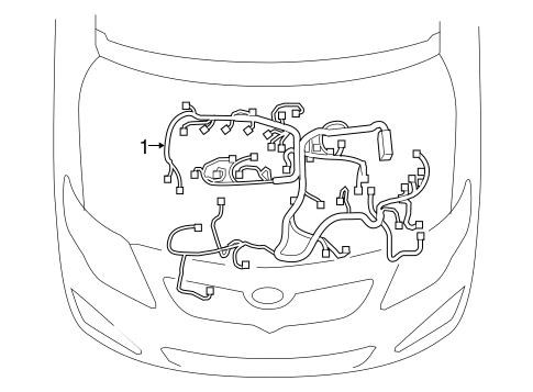 ELECTRICAL/WIRING HARNESS for 2016 Toyota Corolla #1