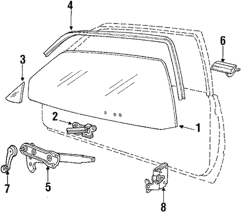 Mustang GLASS - DOOR