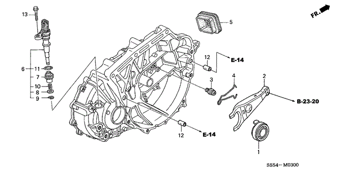 TRANSMISSION - MANUAL/MT CLUTCH RELEASE for 2003 Honda CIVIC HATCHBACK #1