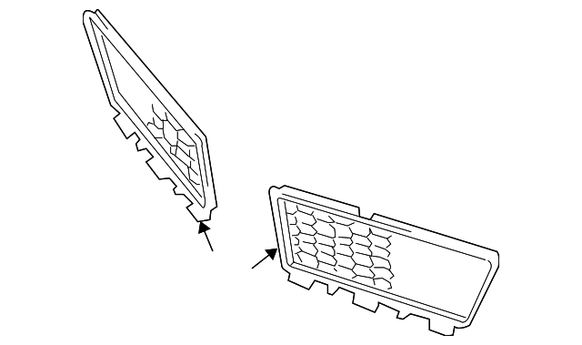 88969808 Деталь LOWER GRILLE, RIGHT