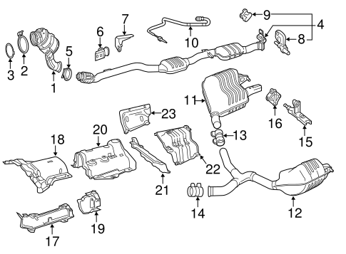 Exhaust Components for 2016 Mercedes-Benz C 300 #0