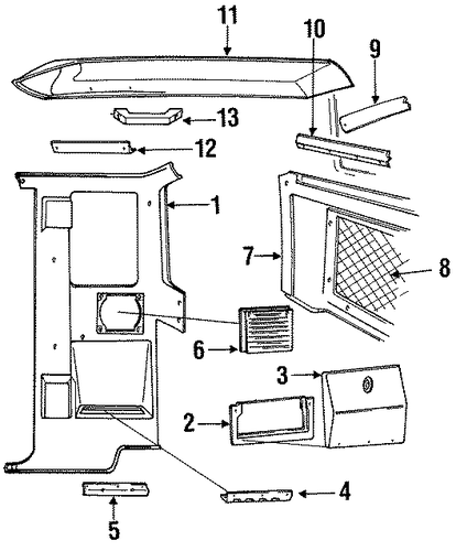 Ranger INTERIOR TRIM - CAB