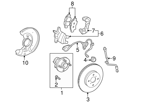 BRAKES/BRAKE COMPONENTS for 2001 Toyota MR2 Spyder #1