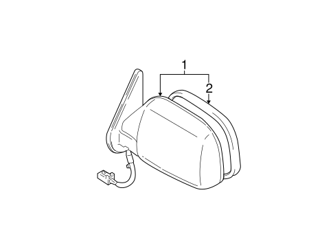 BODY/OUTSIDE MIRRORS for 2005 Toyota 4Runner #1