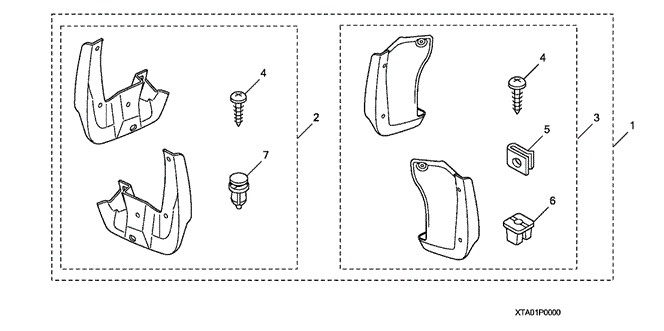 ACCESSORIES/SPLASH GUARD for 2009 Honda ACCORD SEDAN #1