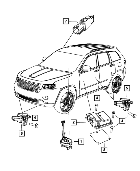Air Bags for 2018 Jeep Grand Cherokee #2