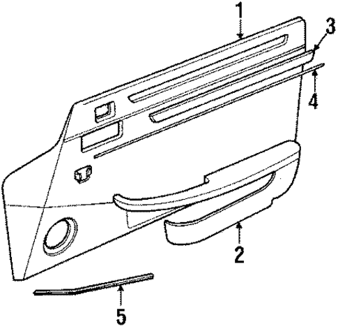 XJS DOOR TRIM PANEL