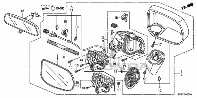Mirror for 2011 Honda Civic #0