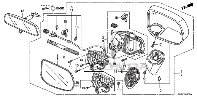 INTERIOR / BUMPER/MIRROR for 2011 Honda CIVIC SEDAN #1