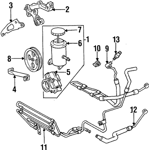 STEERING/PUMP & HOSES for 1998 Toyota Supra #2