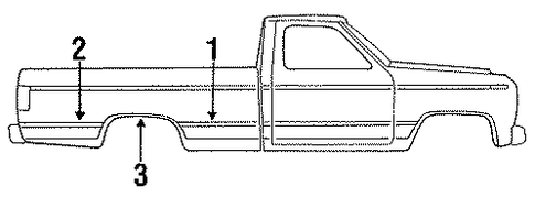 F-350 EXTERIOR TRIM - PICK UP BOX 2