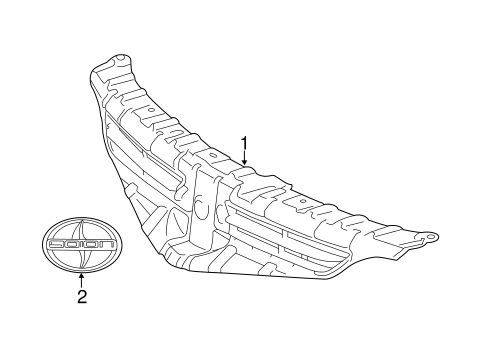 BODY/GRILLE & COMPONENTS for 2012 Scion tC #1