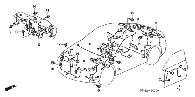 Wire Harness for 2006 Acura RSX #0