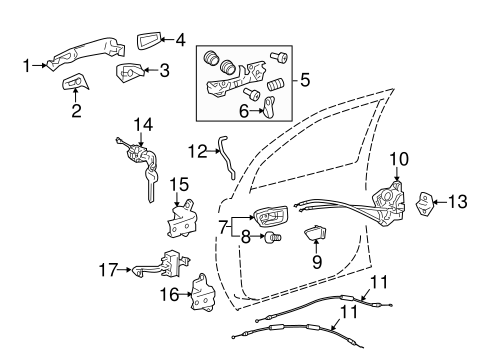 BODY/LOCK & HARDWARE for 2014 Toyota Sienna #1