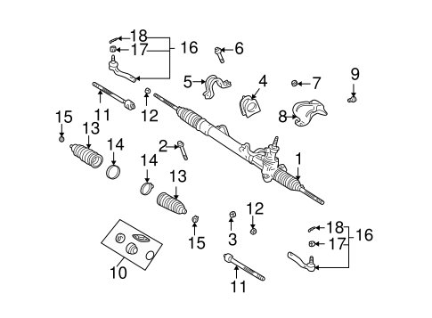 STEERING/STEERING GEAR & LINKAGE for 2004 Scion xA #2