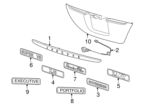 Vanden Plas EXTERIOR TRIM - TRUNK