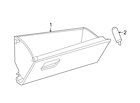 BODY/GLOVE BOX for 2016 Toyota Prius #1