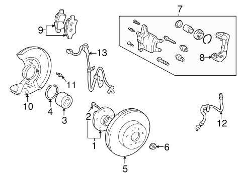 BRAKES/BRAKE COMPONENTS for 2007 Scion tC #2