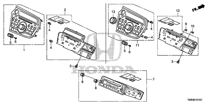 ELECTRICAL / EXHAUST / HEATER / FUEL/AUDIO UNIT for 2011 Honda INSIGHT #1