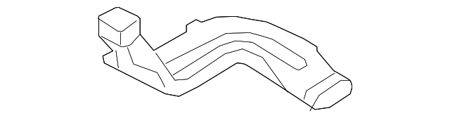 LR061090 Деталь HEATER DUCT, RIGHT