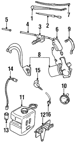 Defender 90 WIPER & WASHER COMPONENTS