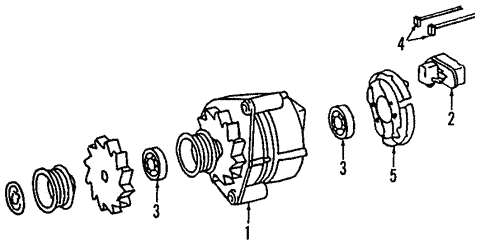 Alternator for 1989 Mercedes-Benz 560 SL #0