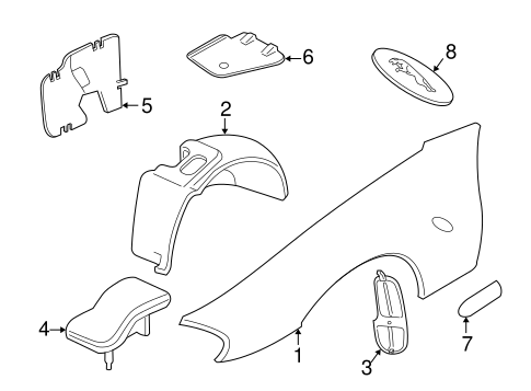 XKR EXTERIOR TRIM - FENDER