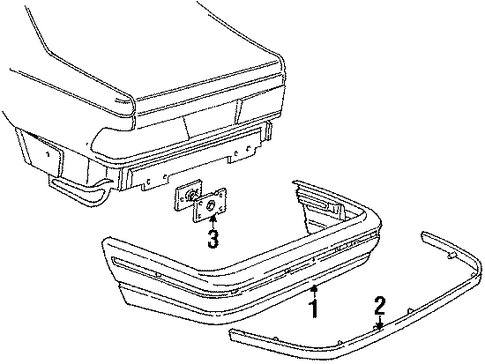 Sable BUMPER & COMPONENTS - REAR 2