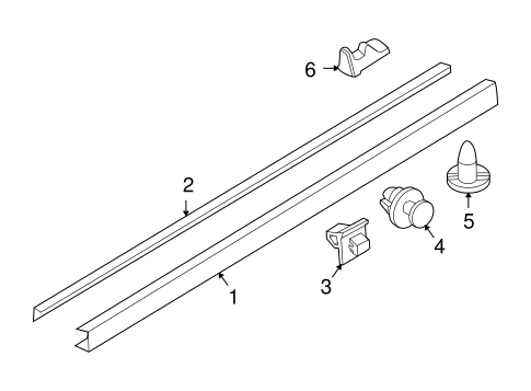V40 EXTERIOR TRIM - PILLARS
