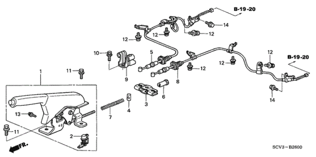 Chassis/Parking Brake for 2006 Honda ELEMENT 5-DOOR #1