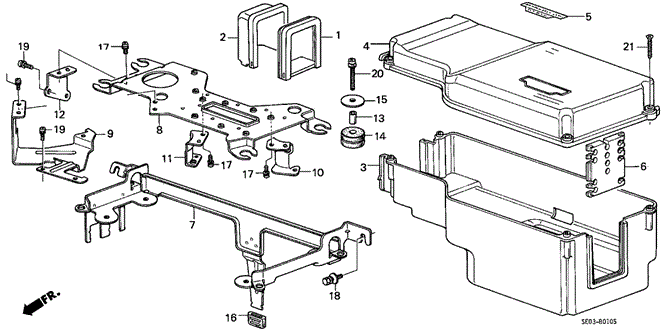 1989 Honda ACCORD SEDAN LX LABEL, CONTROL BOX - (36022PH4694) 1989 Honda ACCORD SEDAN LX LABEL, CONTROL BOX - (36022PH4694)