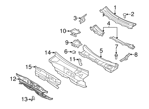 Body/Cowl for 2013 Ford Flex #1