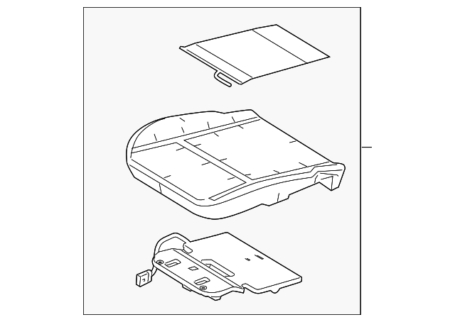 BE8Z-54632A22-B Деталь SEAT CUSHION PAD, RIGHT