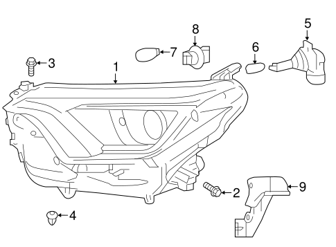 ELECTRICAL/BULBS - CHASSIS for 2016 Toyota RAV4 #1