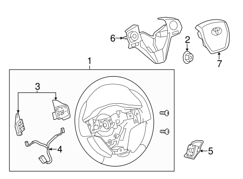 STEERING/STEERING WHEEL & TRIM for 2016 Toyota Corolla #1