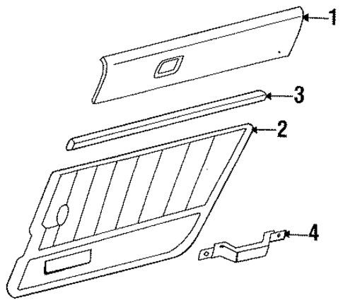 Wrangler INTERIOR TRIM - DOOR 2