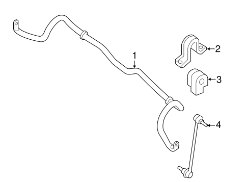 Stabilizer Bar & Components for 2018 Nissan Rogue #0