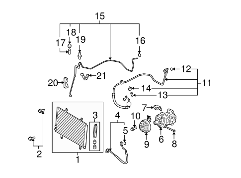 HVAC/CONDENSER, COMPRESSOR & LINES for 2013 Toyota Venza #1