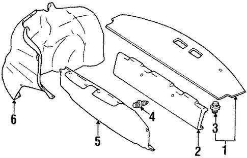 Metro INTERIOR TRIM - REAR BODY
