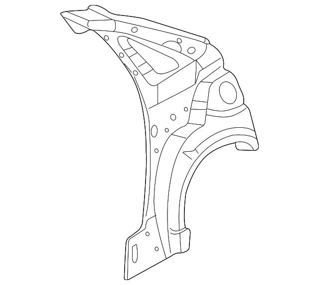 5S4Z-5827790-BA Деталь INNER QTR PANEL, RIGHT