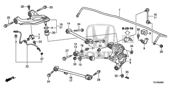 CHASSIS/REAR LOWER ARM for 2012 Honda ACCORD COUPE #1