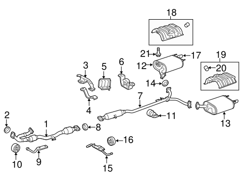 EXHAUST SYSTEM/EXHAUST COMPONENTS for 2012 Toyota Camry #1