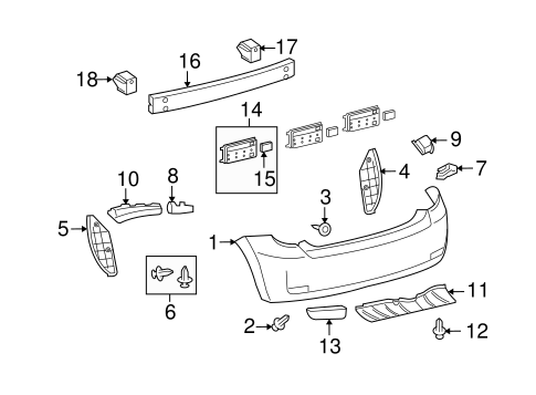 BODY/BUMPER & COMPONENTS - REAR for 2009 Scion xD #1