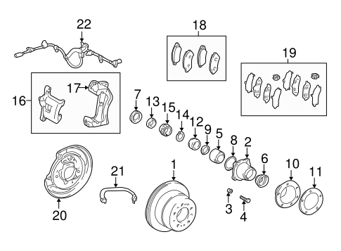 BRAKES/BRAKE COMPONENTS for 2001 Toyota Land Cruiser #2