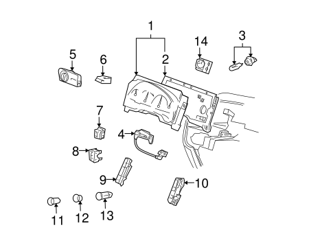 Electrical/Air Bag Components for 2007 Ford Freestar #1