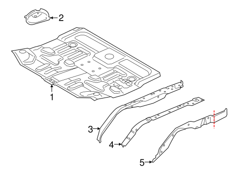LR4 REAR FLOOR & RAILS