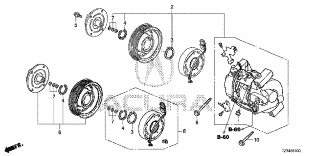 A/C Air Conditioner (Compressor) (1) for 2020 Acura TLX #0