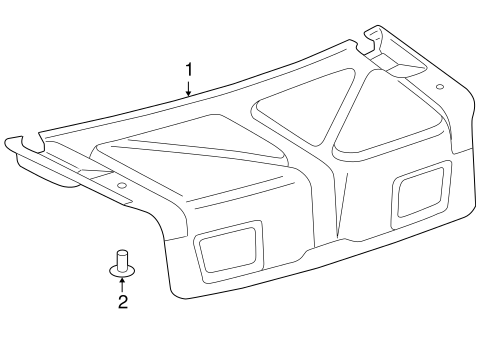 BODY/INTERIOR TRIM - TRUNK for 2001 Toyota Camry #1