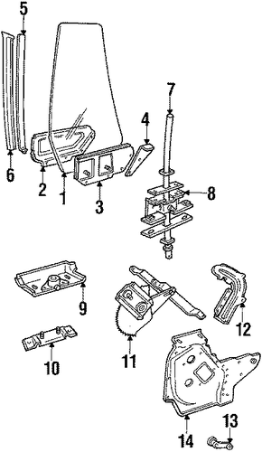 Mustang GLASS & HARDWARE
