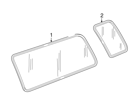 Glass - Side Panel for 2009 Ford E-150 #1